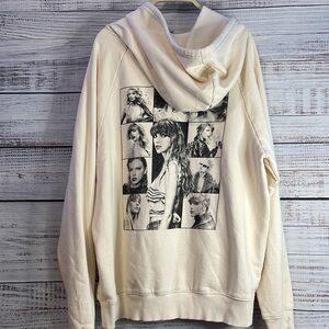 Taylor Swift Eras Tour Beige Hoodie | Size Large